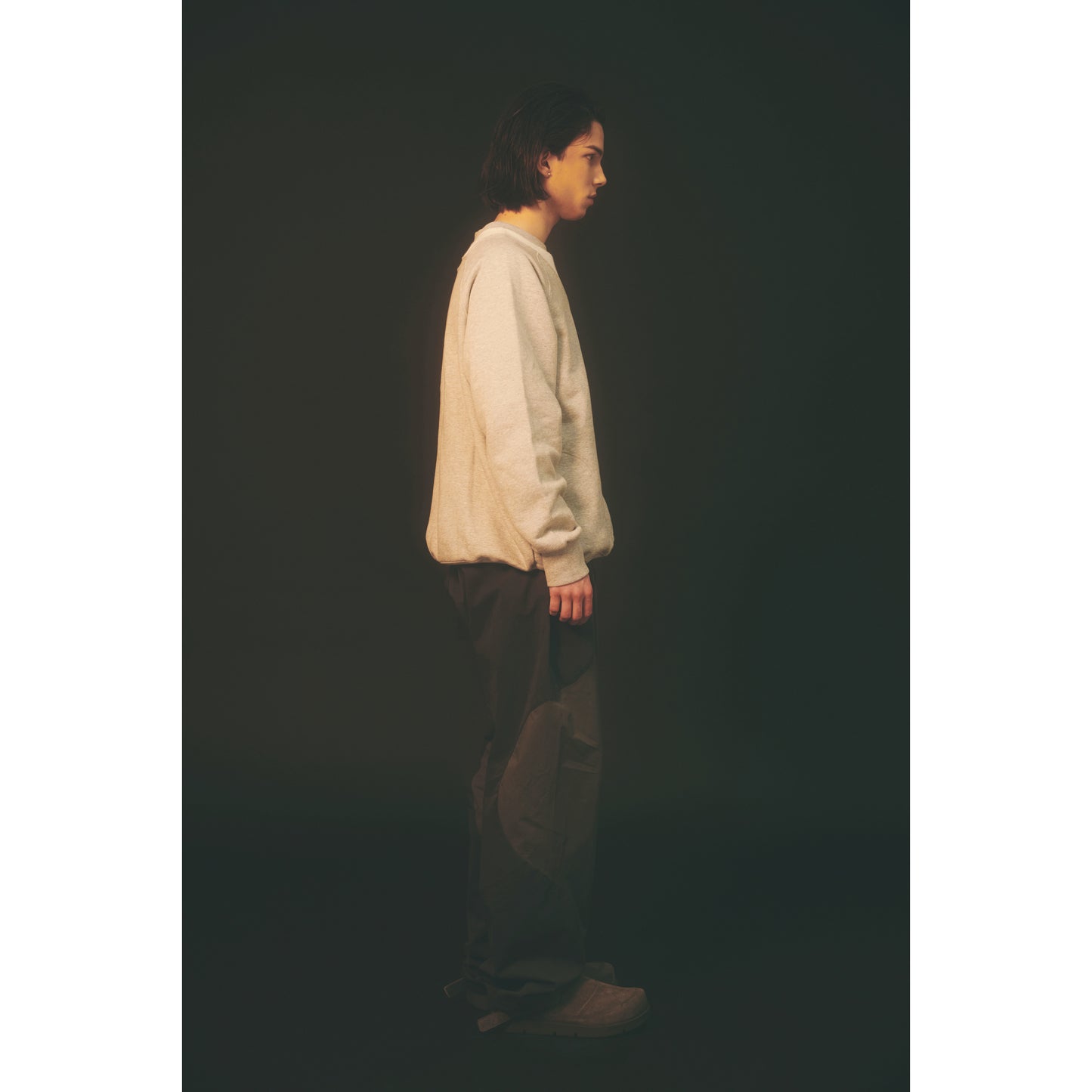 SPORTS CREW SWEAT / GRAY