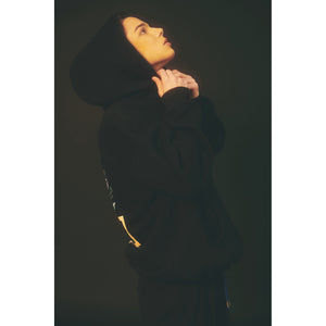 FLOWER HOODIE / BLACK