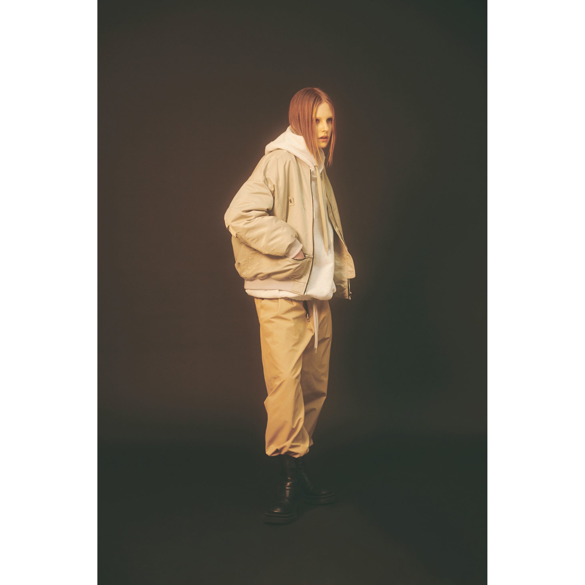 CHUCKLE MA-1 JACKET / GRAY