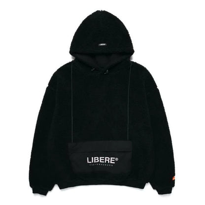 POCKET SHERPA HOOD JACKET / BLACK