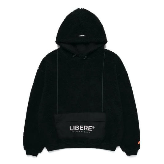 POCKET SHERPA HOOD JACKET / BLACK