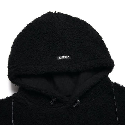 POCKET SHERPA HOOD JACKET / BLACK