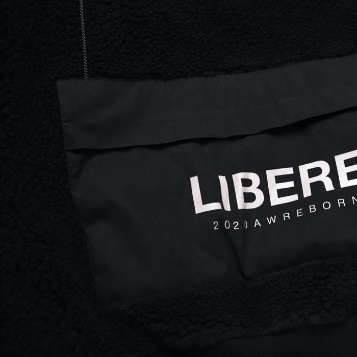 POCKET SHERPA HOOD JACKET / BLACK