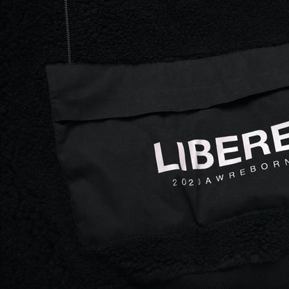 POCKET SHERPA HOOD JACKET / BLACK