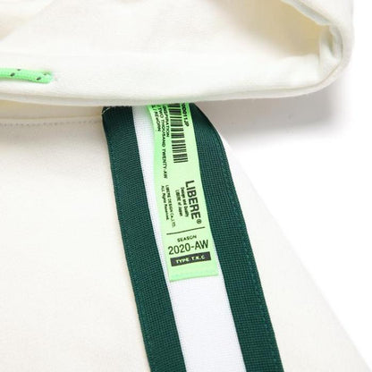 TAPE GYM SWEAT HOODIE / WHITE
