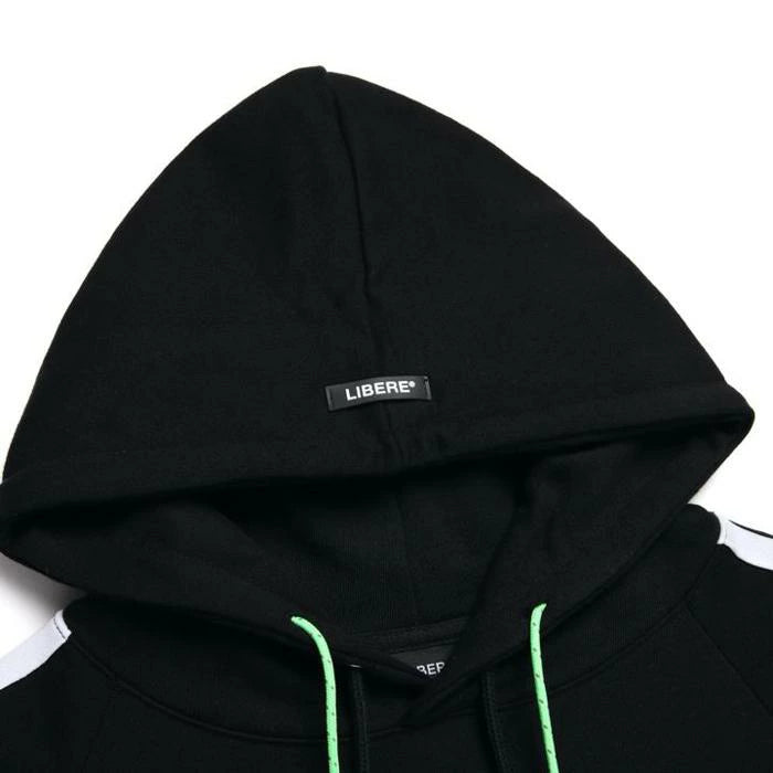 TAPE GYM SWEAT HOODIE / BLACK