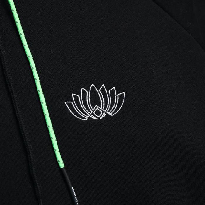 TAPE GYM SWEAT HOODIE / BLACK