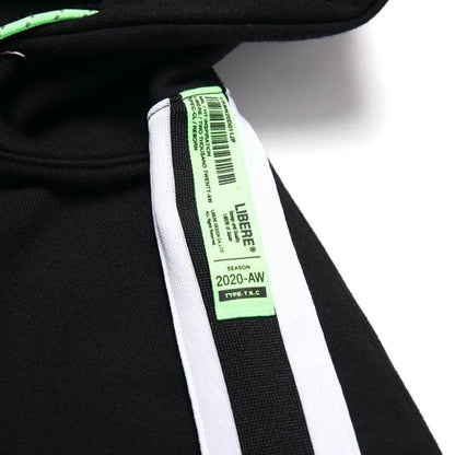 TAPE GYM SWEAT HOODIE / BLACK