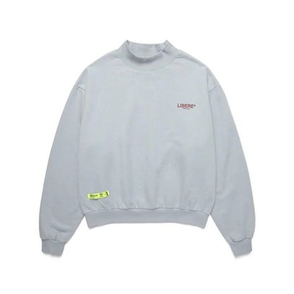 MOCKNECK SWEATSHIRTS / LIGHT BLUE