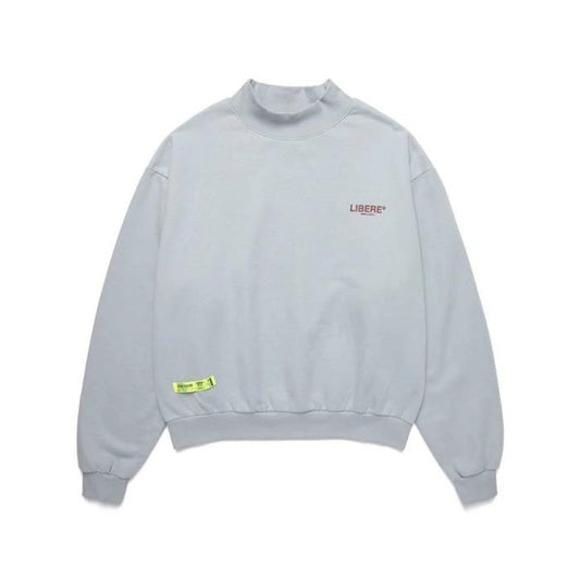 MOCKNECK SWEATSHIRTS / LIGHT BLUE