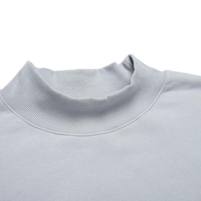 MOCKNECK SWEATSHIRTS / LIGHT BLUE