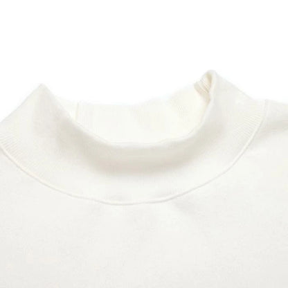 MOCKNECK SWEATSHIRTS / NATURAL WHITE