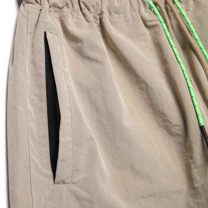 ZIP TRACK PANTS / BEIGE