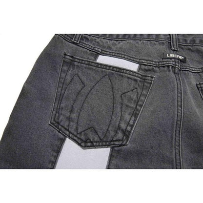 REBORN TWO FACE JEANS / BLACK