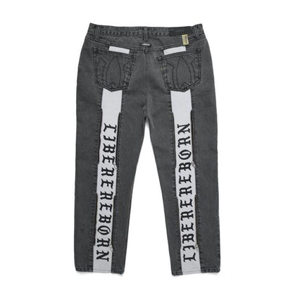 REBORN TWO FACE JEANS / BLACK