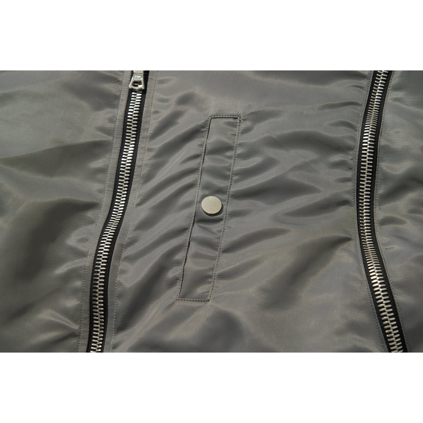 CURVED MA-1 JACKET / GRAY