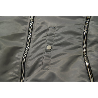 CURVED MA-1 JACKET / GRAY