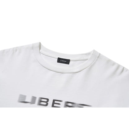 BLUR LOGO SS T SHIRT / WHITE