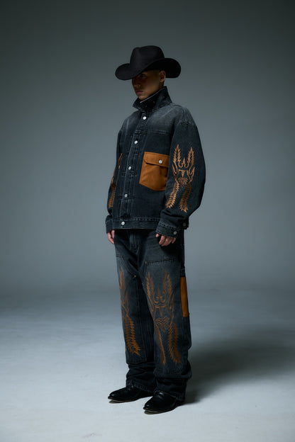 1950’s DENIM JACKET / BLACK