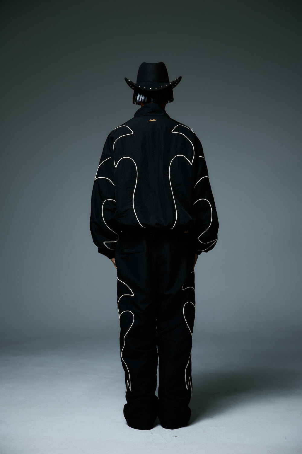 WESTERN FLAME TRACK JACKET / BLACK