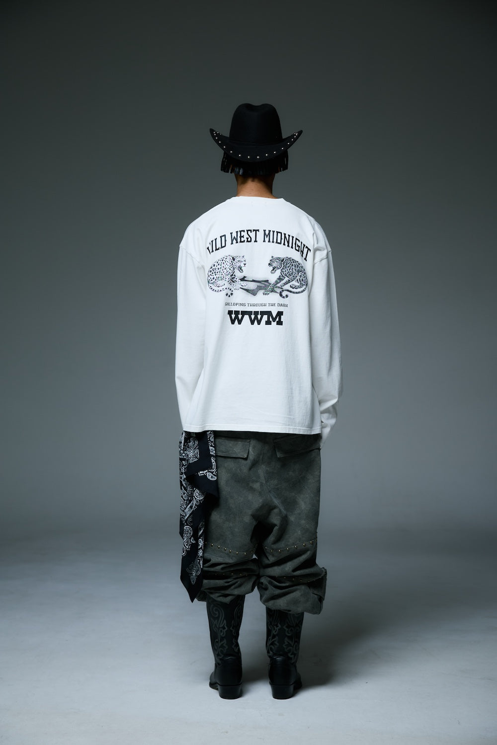MIDNIGHT GALLOP LONGSLEEVE/ WHITE