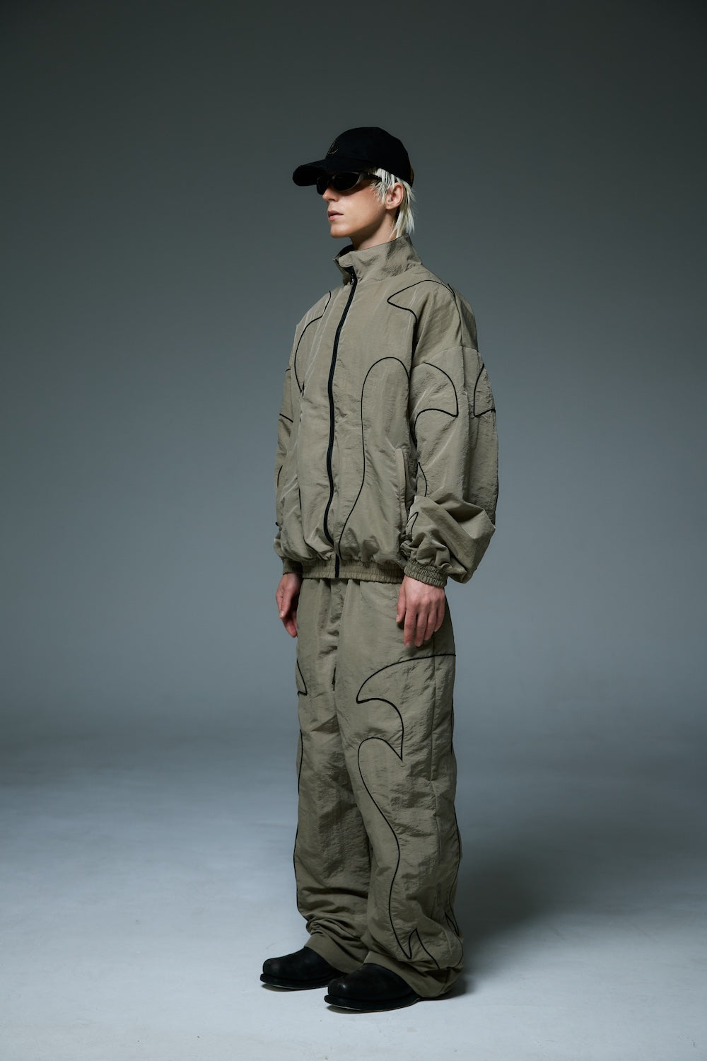 WESTERN FLAME TRACK JACKET / BEIGE