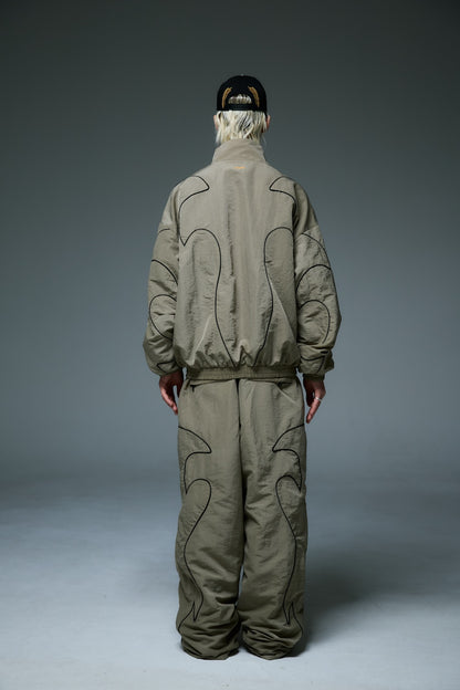 WESTERN FLAME TRACK JACKET / BEIGE