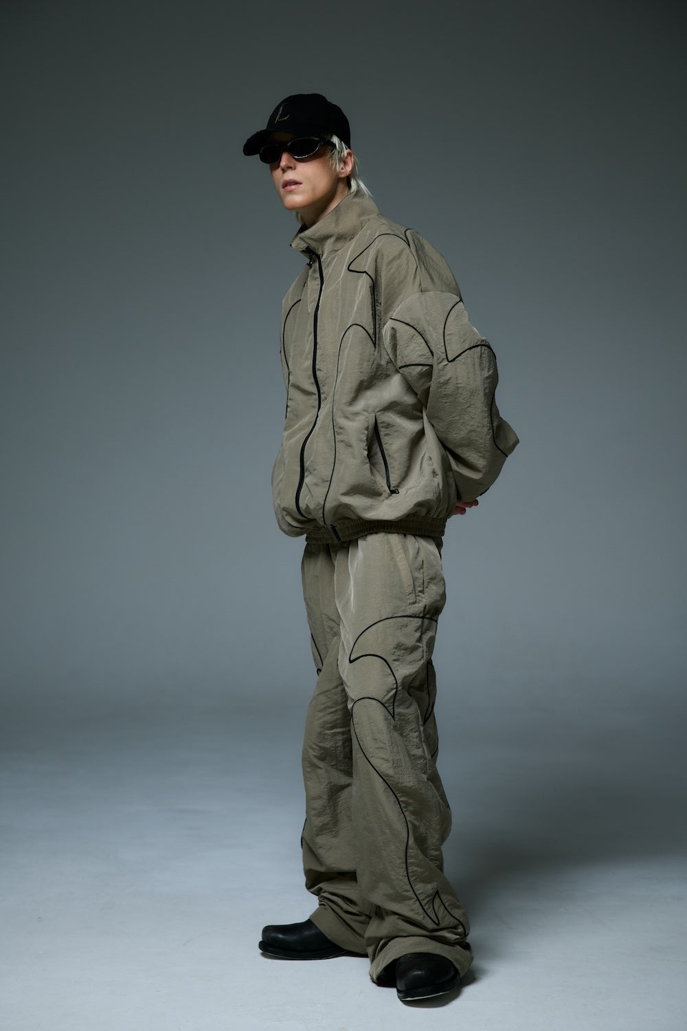 WESTERN FLAME TRACK JACKET / BEIGE