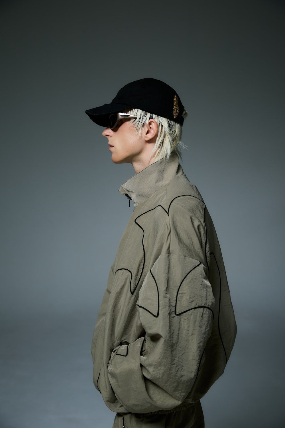 WESTERN FLAME TRACK JACKET / BEIGE