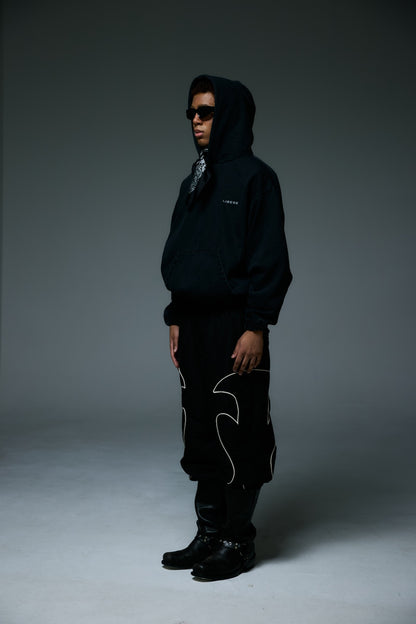 REFLECT LOGO HOODIE / BLACK