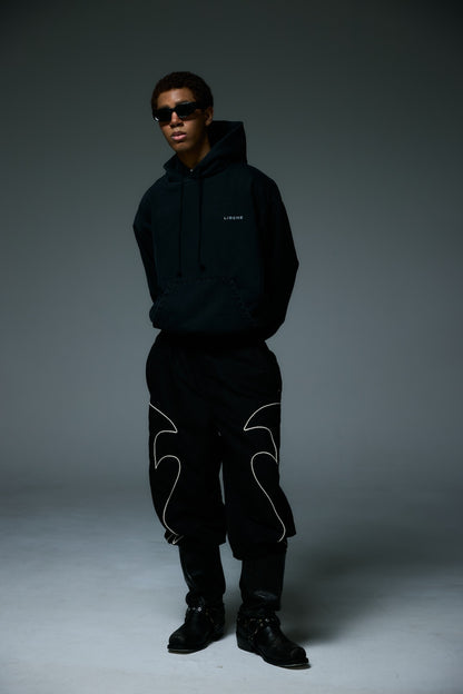 REFLECT LOGO HOODIE / BLACK