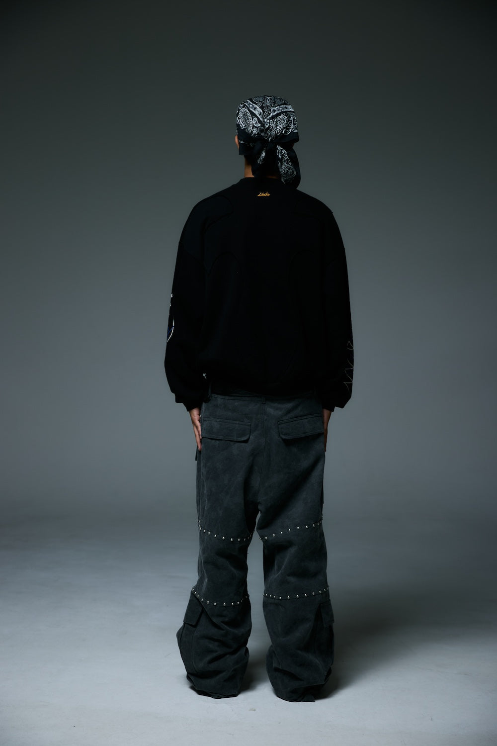 WESTERN FLAME CREWNECK SWEAT / BLACK