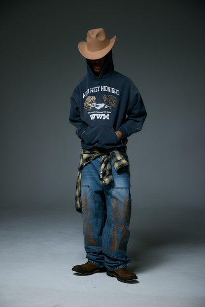 MIDNIGHT GALLOP HOODY / NAVY