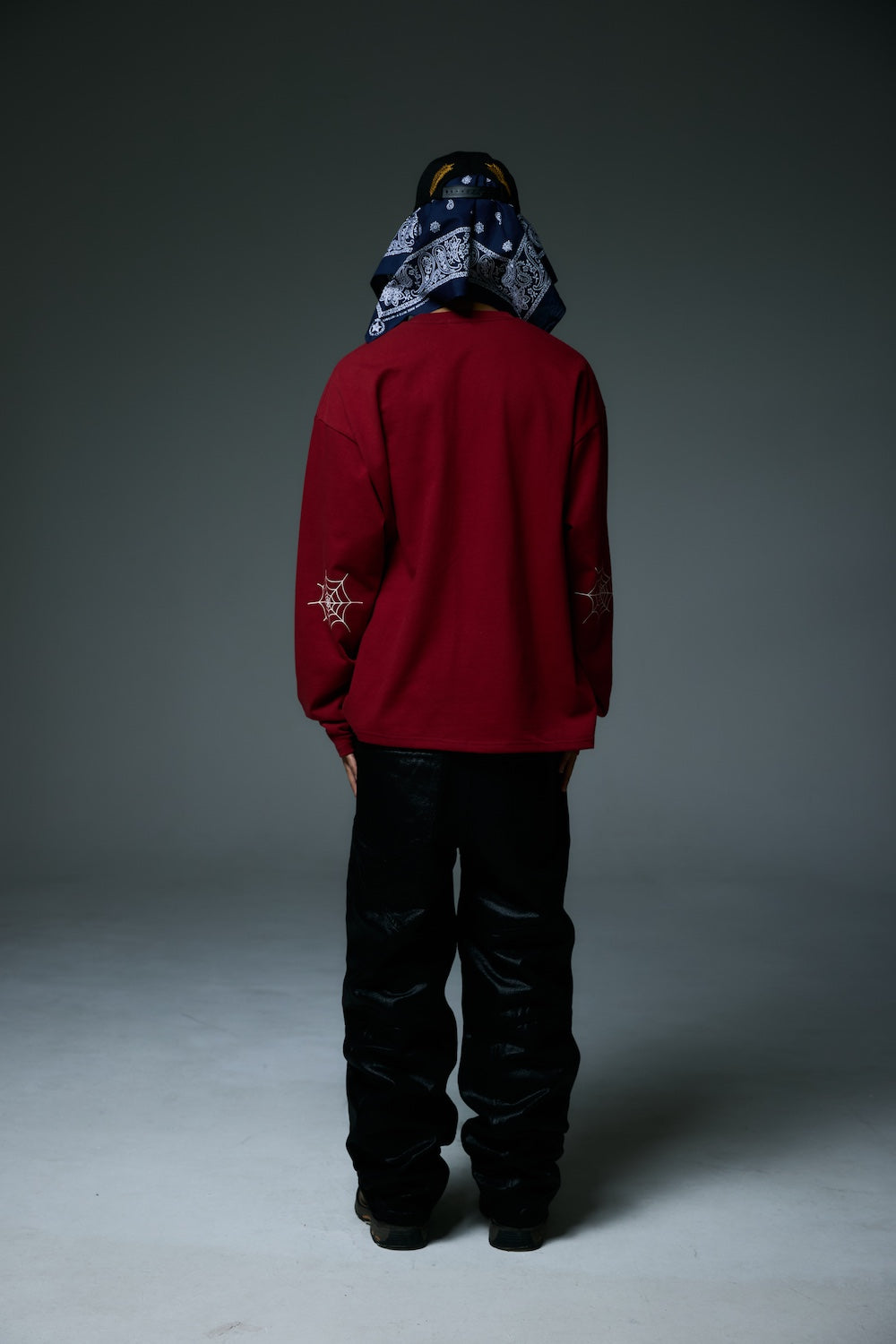BISON BULL LONG SLEEVE T-SHIRTS / RED