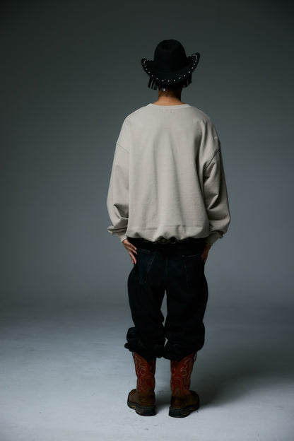 LOGO CREWNECK SWEAT / BROWN