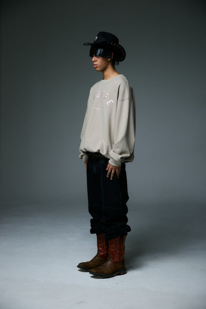 LOGO CREWNECK SWEAT / BROWN