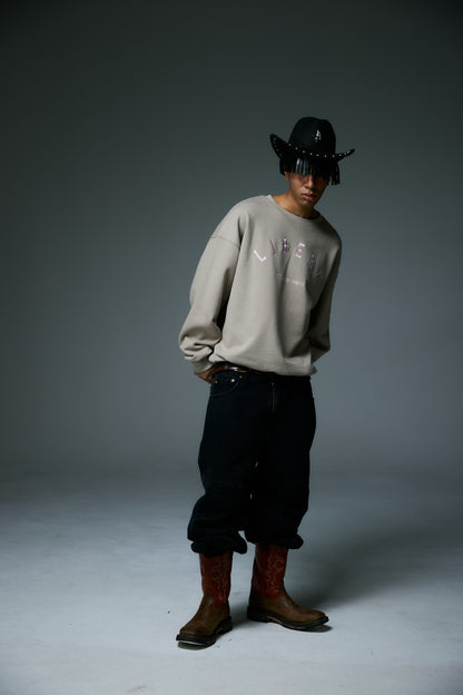 LOGO CREWNECK SWEAT / BROWN