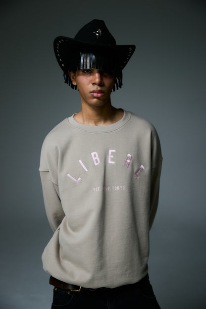 LOGO CREWNECK SWEAT / BROWN