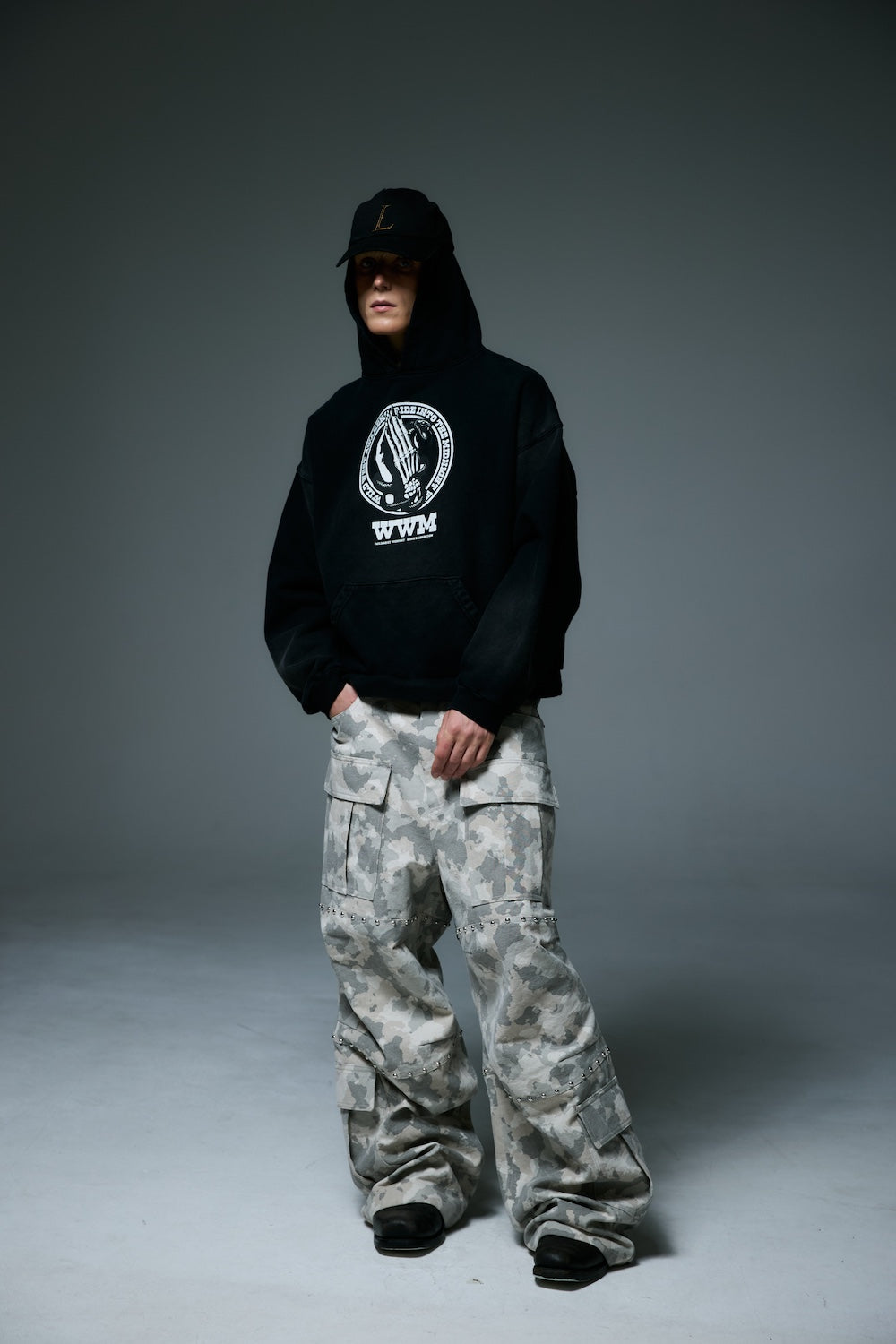 HEBINORI HOODY / BLACK