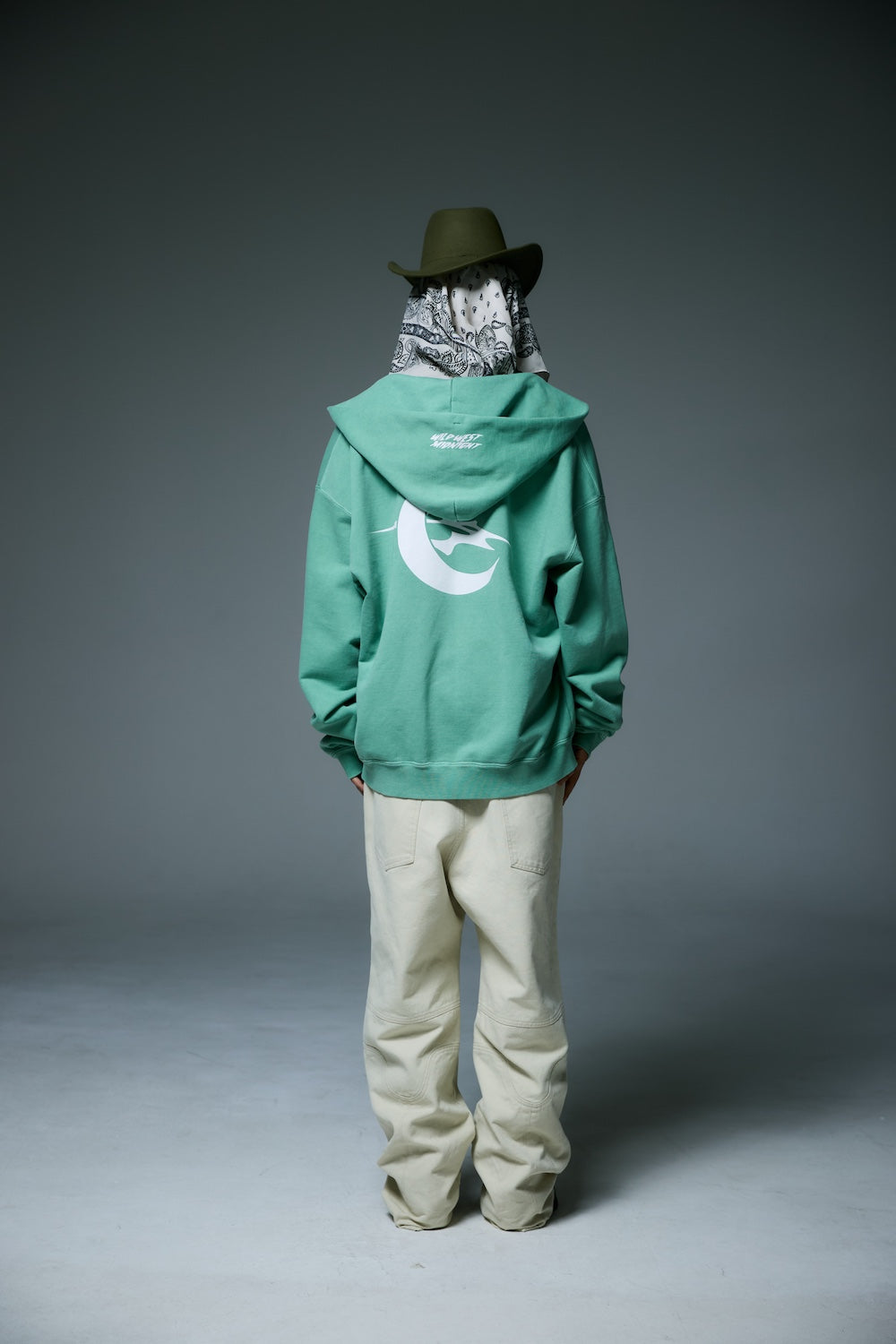 MIDNIGHT ZIP-UP HOOD / GREEN