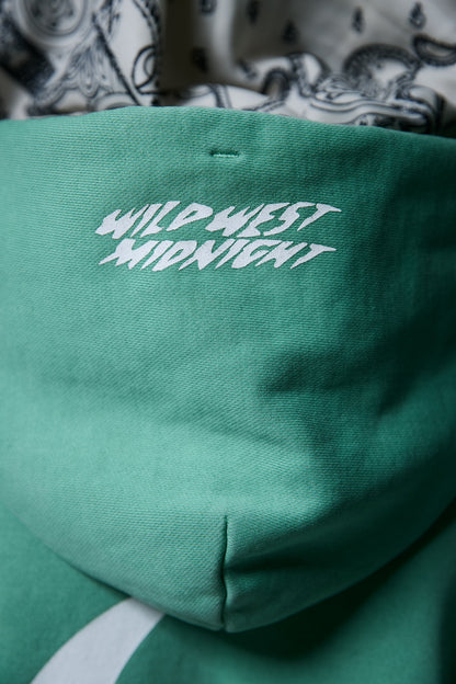 MIDNIGHT ZIP-UP HOOD / GREEN