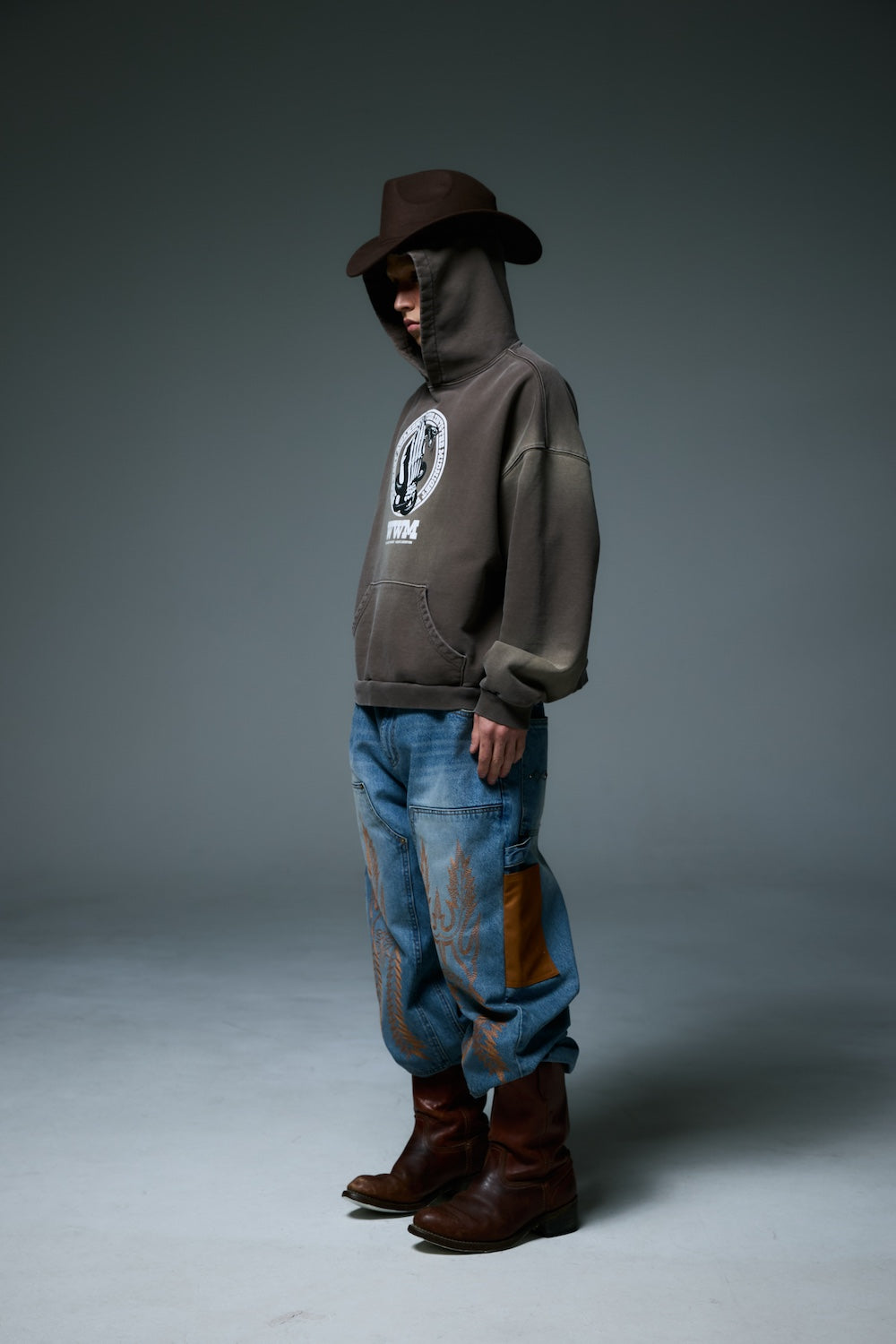 HEBINORI HOODY / BROWN