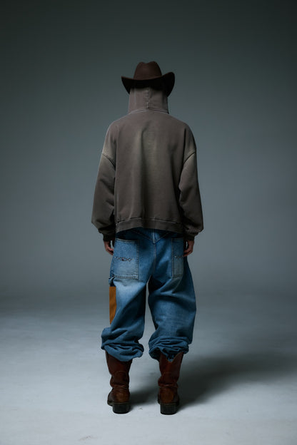 WESTERN DOUBLE KNEE DENIM PANTS / BLUE