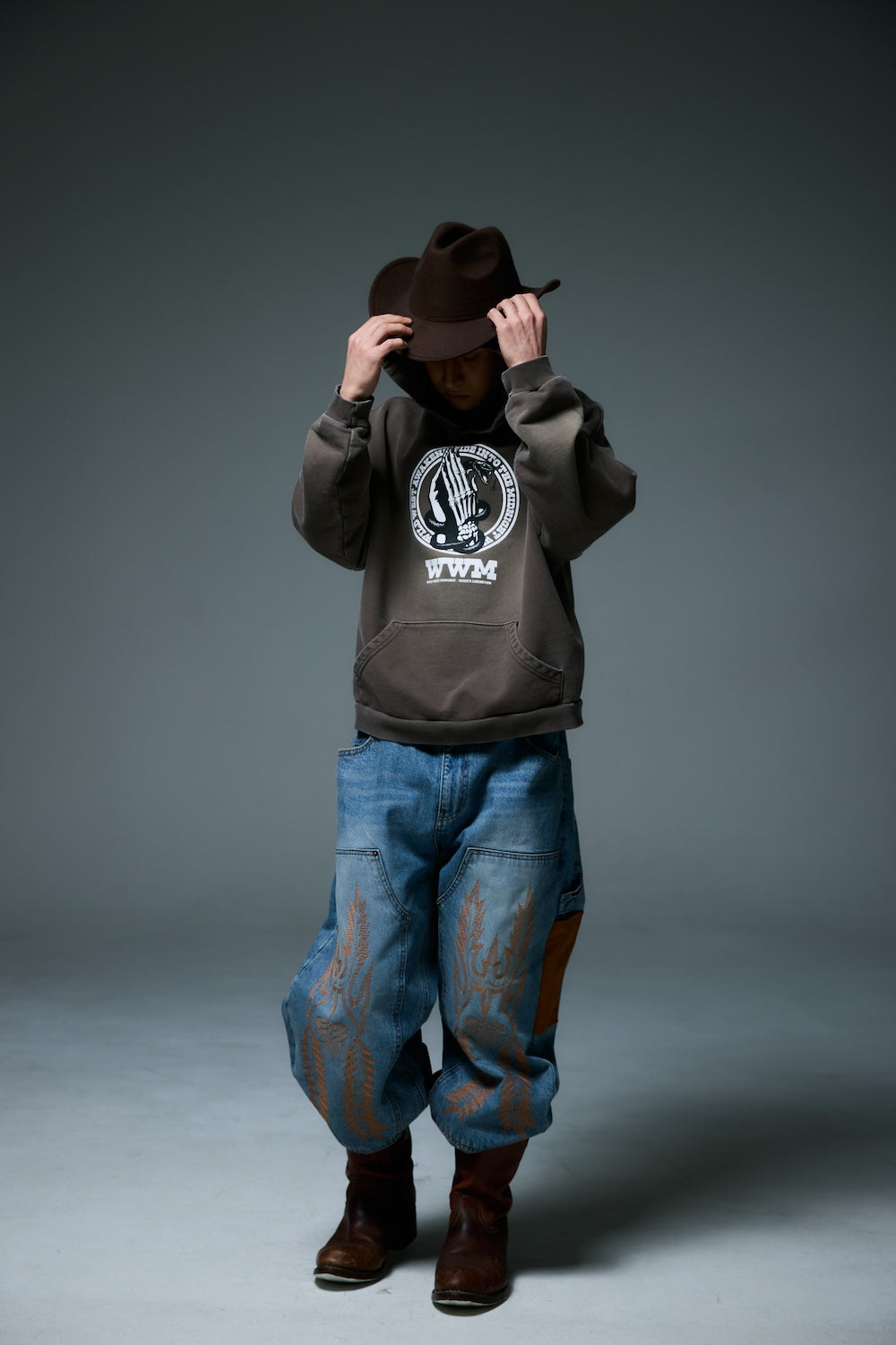 HEBINORI HOODY / BROWN