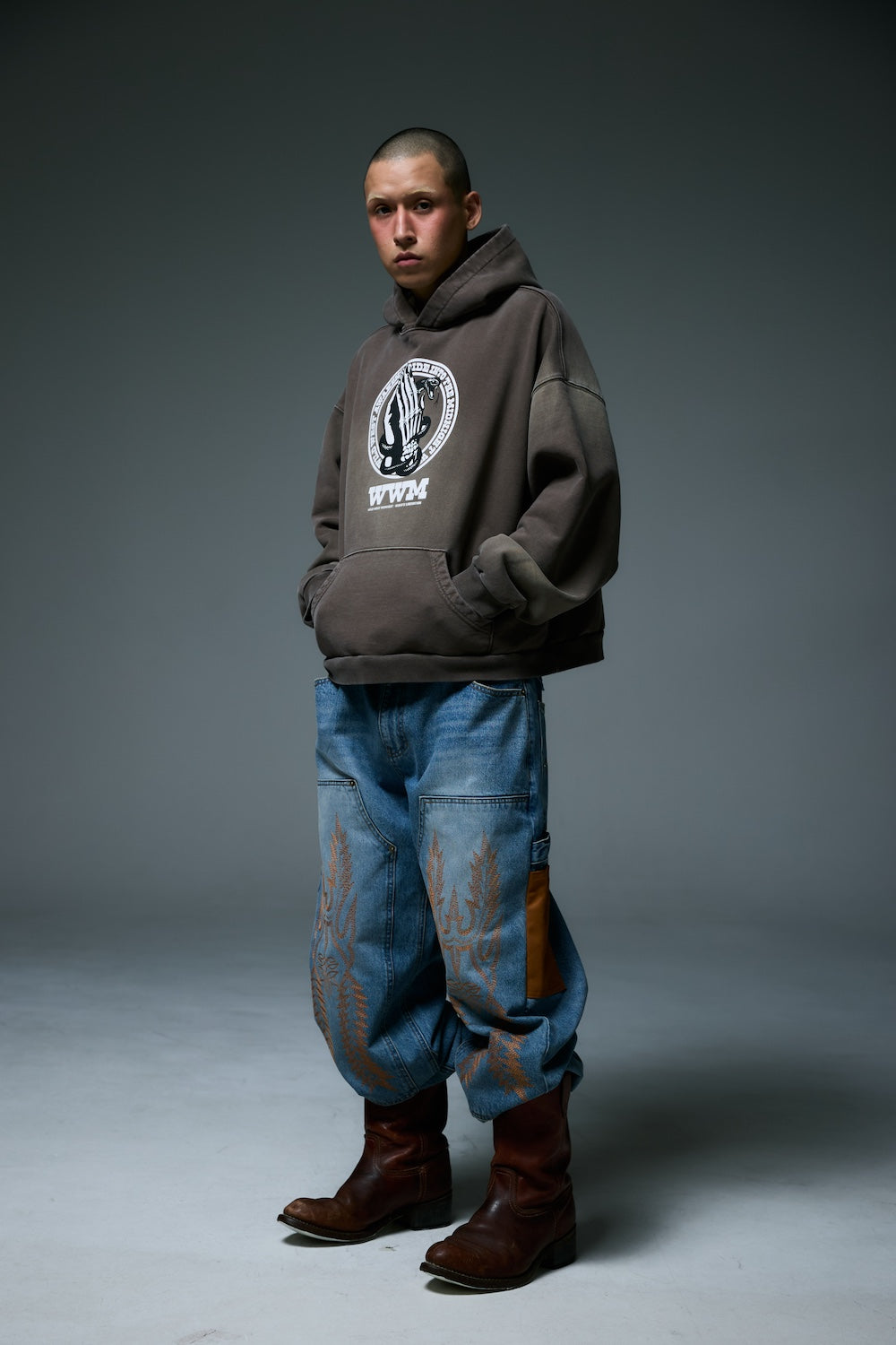 HEBINORI HOODY / BROWN