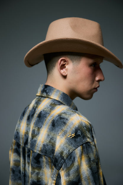 WESTERN OMBRE SHIRTS / YELLOW