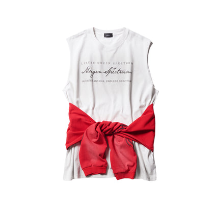 TRIBAL SLEEVELESS / WHITE