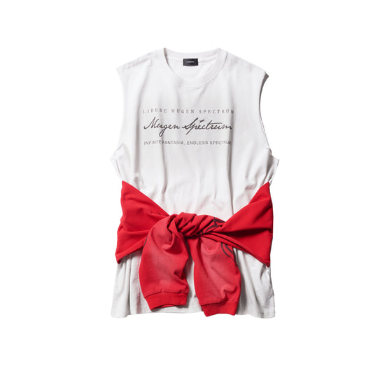 TRIBAL SLEEVELESS / WHITE