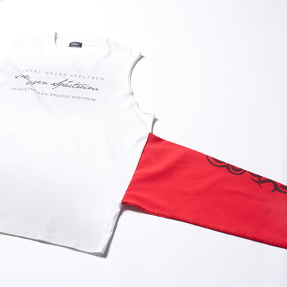 TRIBAL SLEEVELESS / WHITE