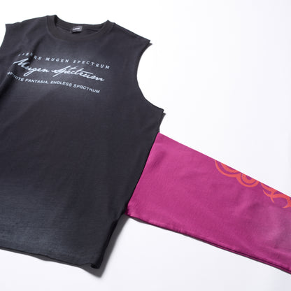 TRIBAL SLEEVELESS / BLACK